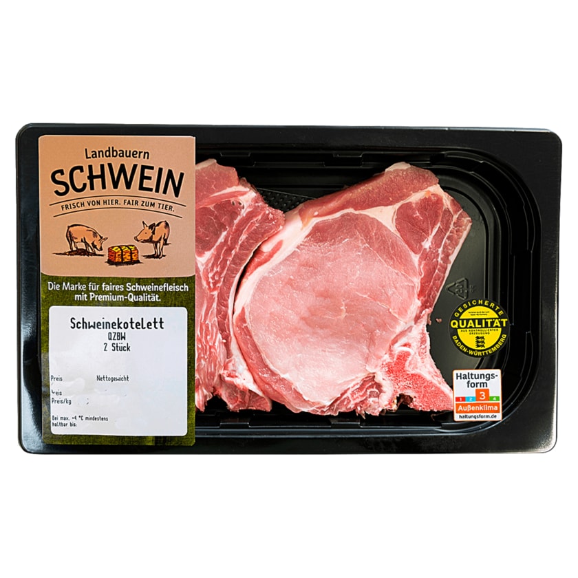 Landbauern Schwein Schweinekotelett ca. 300g